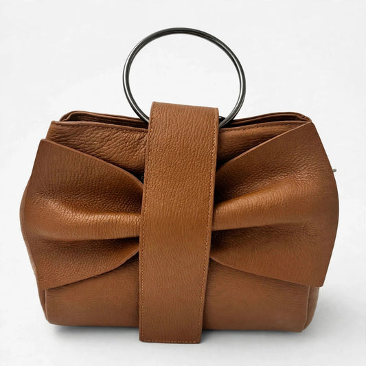 Bow in genuine Italian leather