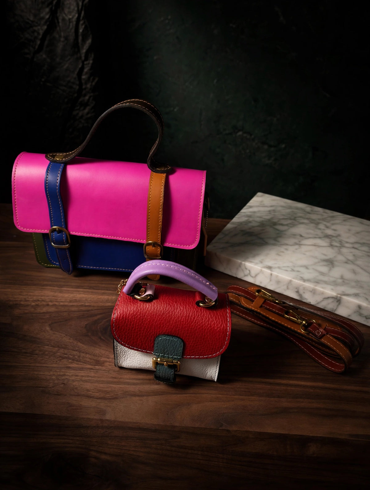 Ginevra Briefcase in genuine Italian leather
