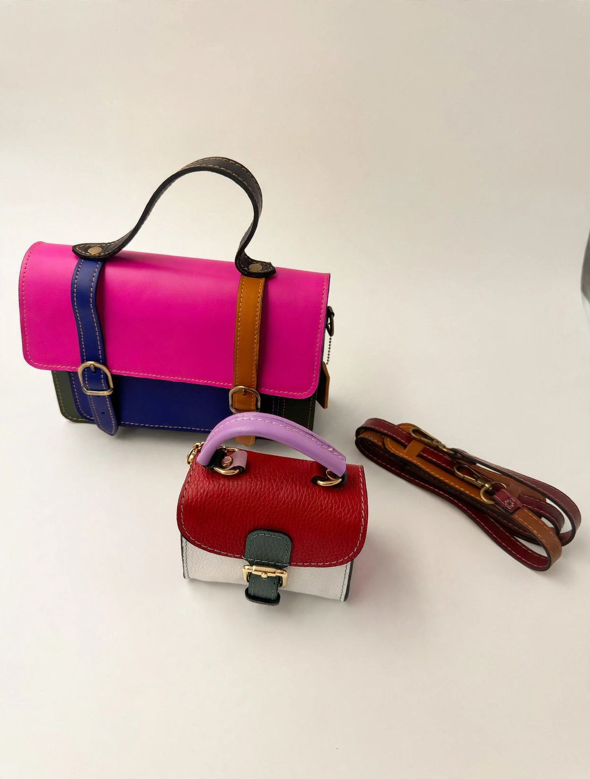 Ginevra Briefcase in genuine Italian leather, studio shot