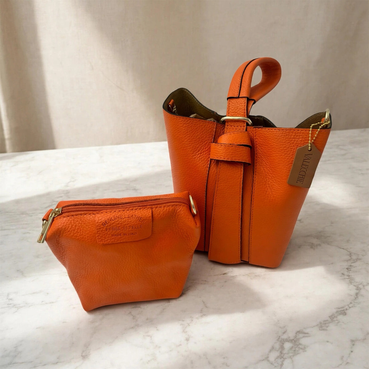 Roma in genuine Italian leather